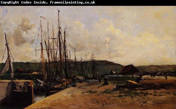 Charles-Francois Daubigny Fishing Port